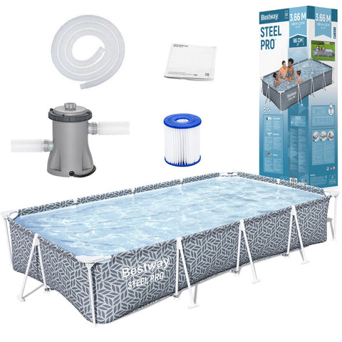 Bestway Steel Pro Above Ground Pool Set 366x201x66cm
