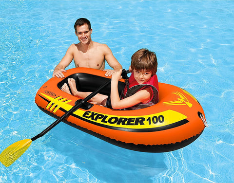 Intex - Explorer 100, 1-Person Inflatable Boat, 147x84x36cm