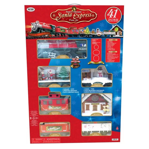 Eztec Santa Express Christmas Train Set 41 Pieces