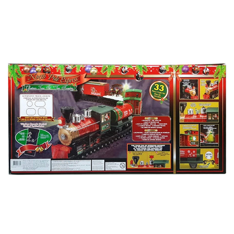 Eztec North Pole Express Light up Christmas Train 33 Pieces