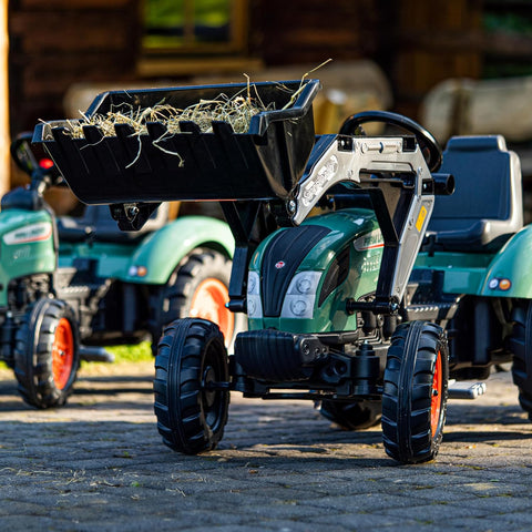 Farm Lander Pedal Green Tractor With Trailer