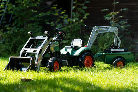 Farm Lander Pedal Tractor with Shovel, Backhoe and Trailer