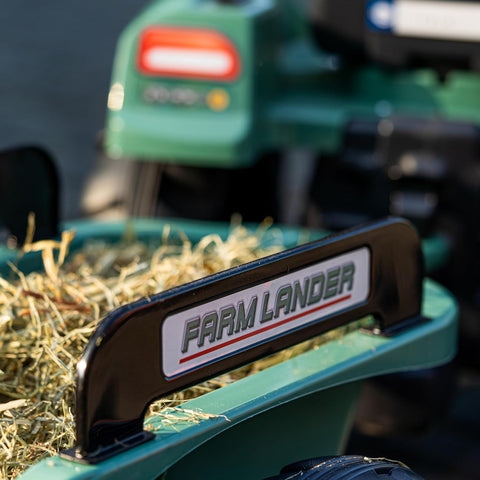 Farm Lander Tractor with Trailer Green