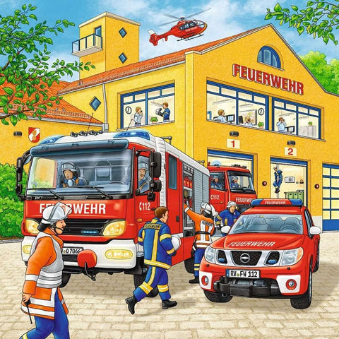 Fire Brigade Run Puzzle, 3x49 Pieces