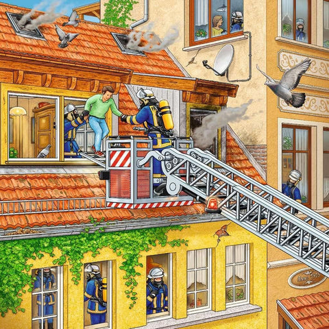 Fire Brigade Run Puzzle, 3x49 Pieces