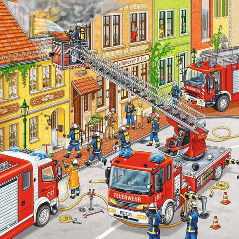 Fire Brigade Run Puzzle, 3x49 Pieces