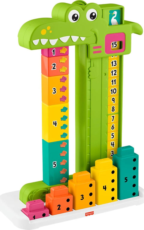 Fisher-Price Adding Alligator Educational Toy With 10 Stacking Blocks