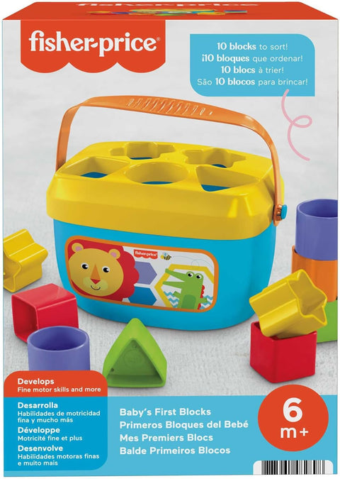 Fisher-Price Baby's First Blocks Set, Shape-Sorting Toy