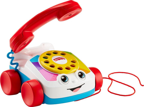 Fisher-Price Chatter Telephone Baby And Toddler Pull Toy Phone With Rotary Dial
