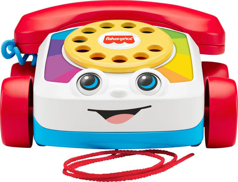 Fisher-Price Chatter Telephone Baby And Toddler Pull Toy Phone With Rotary Dial