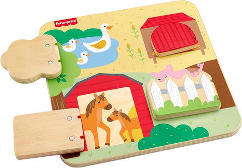 Fisher-Price Wooden Farm Animal Board