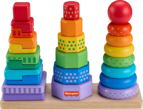 Fisher-Price Wooden Stacking Shape Sorter