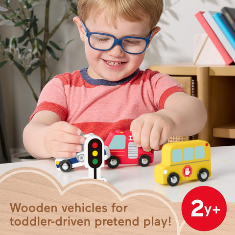 Fisher-Price Wooden Vehicle Pack 4 Pieces