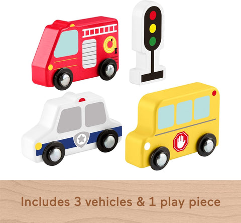 Fisher-Price Wooden Vehicle Pack 4 Pieces