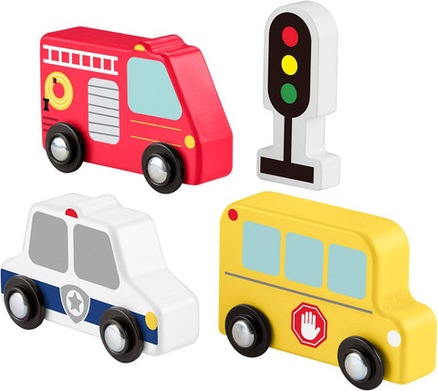 Fisher-Price Wooden Vehicle Pack 4 Pieces