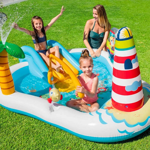 Fishing Fun Play Center with Slide 218x188x99cm