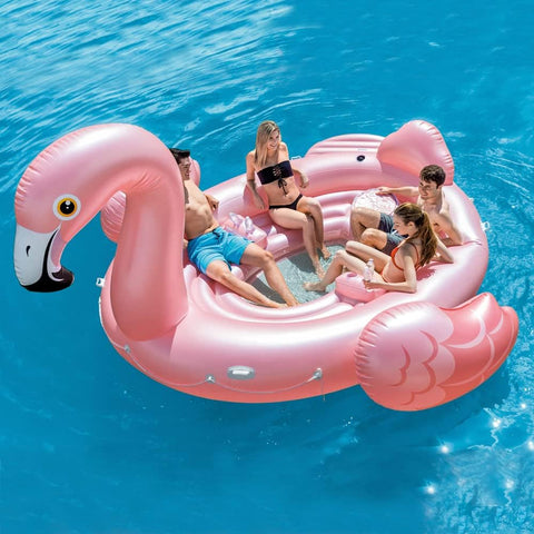 Flamingo Party Island Float 422x373x185cm