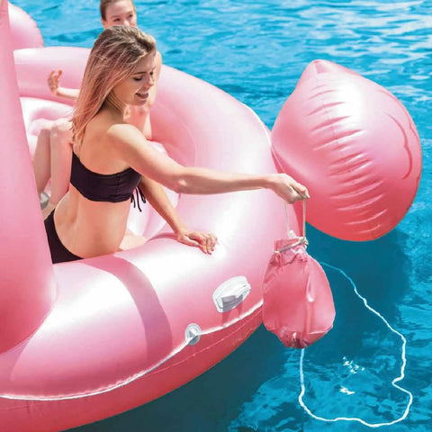 Flamingo Party Island Float 422x373x185cm