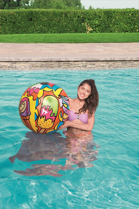 Flirty Fiesta™ Inflatable Beach Ball 91cm