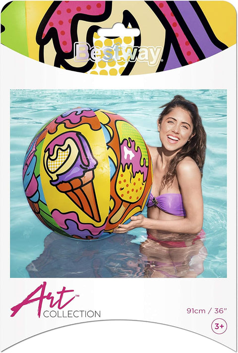 Flirty Fiesta™ Inflatable Beach Ball 91cm