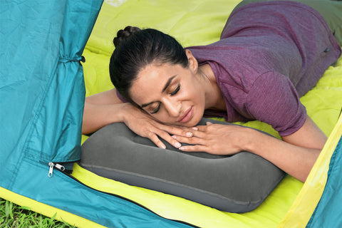 Flocked Camp Air Pillow 42x26x10cm