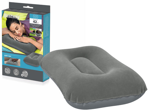 Flocked Camp Air Pillow 42x26x10cm