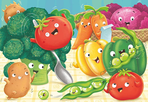 Fresh Fruits and Vegetables, 2x24 Pieces