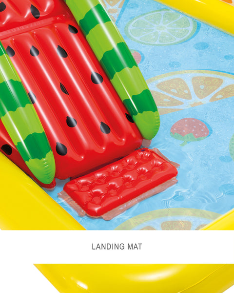 Fun 'N Fruity Inflatable Play Center with Slide 244x191x91cm