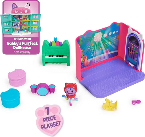 Gabby's Dollhouse, Deluxe Room Set "Daniel James Catnip" Groovy Music Room