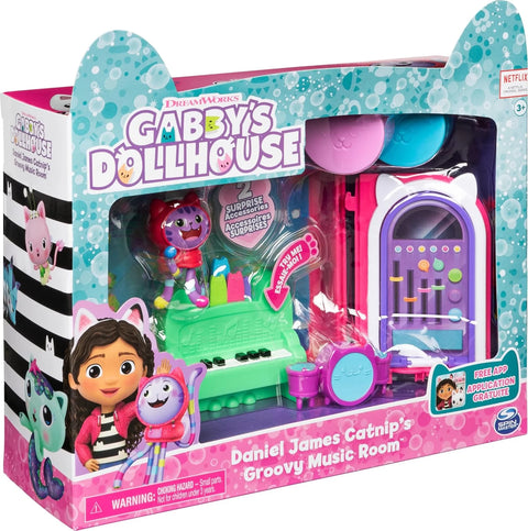 Gabby's Dollhouse, Deluxe Room Set "Daniel James Catnip" Groovy Music Room