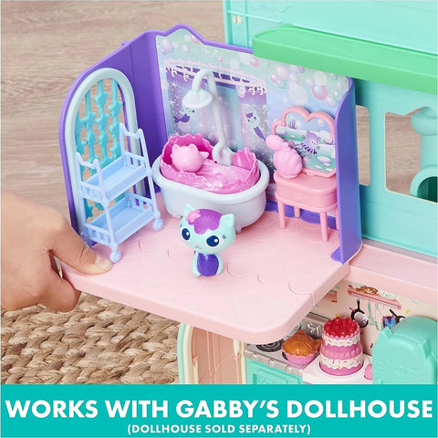 Gabby's Dollhouse, Deluxe Room Set Mercat's Primp and Pamper Bathroom