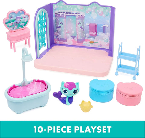 Gabby's Dollhouse, Deluxe Room Set Mercat's Primp and Pamper Bathroom