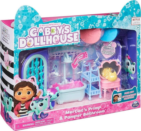 Gabby's Dollhouse, Deluxe Room Set Mercat's Primp and Pamper Bathroom