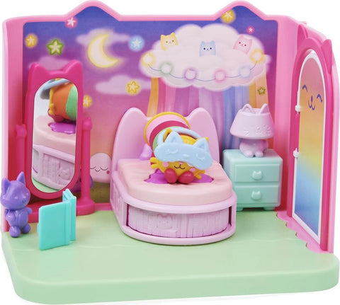 Gabby's Dollhouse, Deluxe Room Set Sweet Dreams Bedroom with Pillow Cat