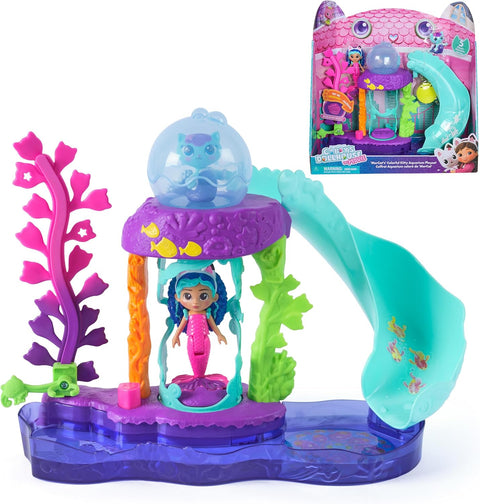 Gabby's Dollhouse The Movie 'MerCat's' Colorful Kitty Aquarium Playset