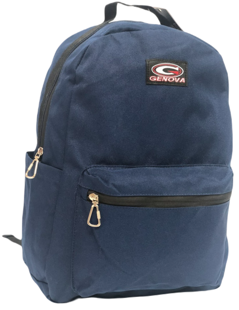 Genova Navy 1 Compartment Backpack 43cm