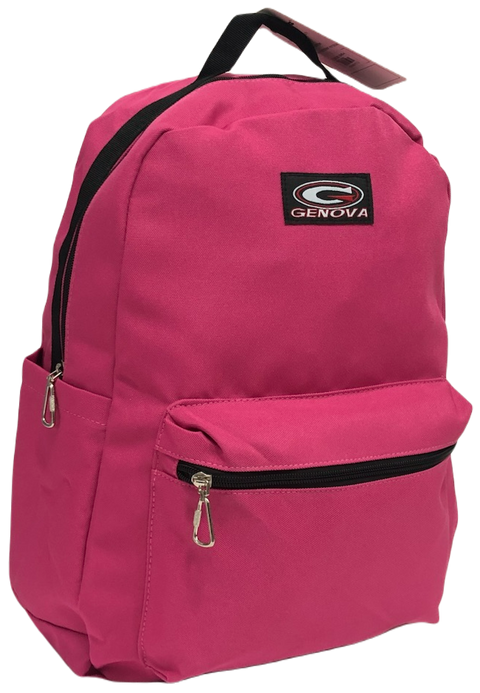 Genova Pink 1 Compartment Backpack 43cm