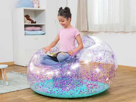 Glitter Dream™ Inflate-A-Chair™ Air Chair 114x112x66cm