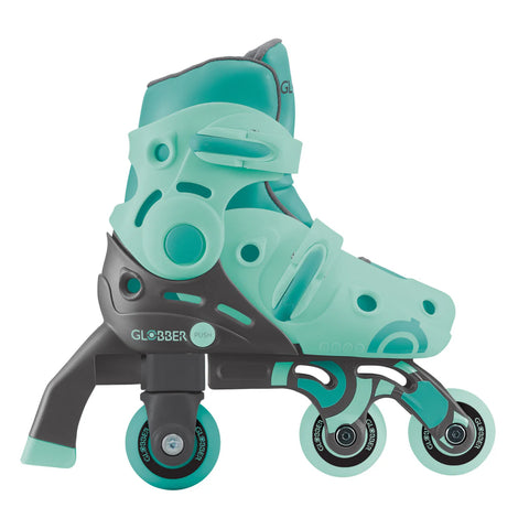 Globber 2 in 1 Learning Inline Skates Mint XS/S