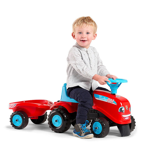 Go! Ride-On Tractor With Trailer, Red