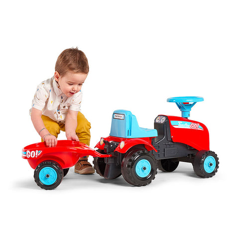 Go! Ride-On Tractor With Trailer, Red