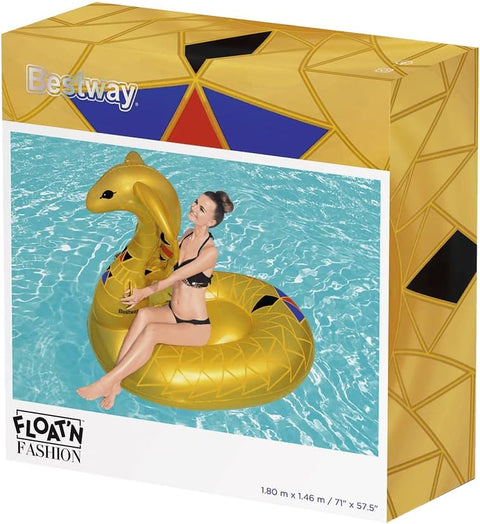 Float 'N Fashion Golden Cobra Ride-On Float 180x146cm