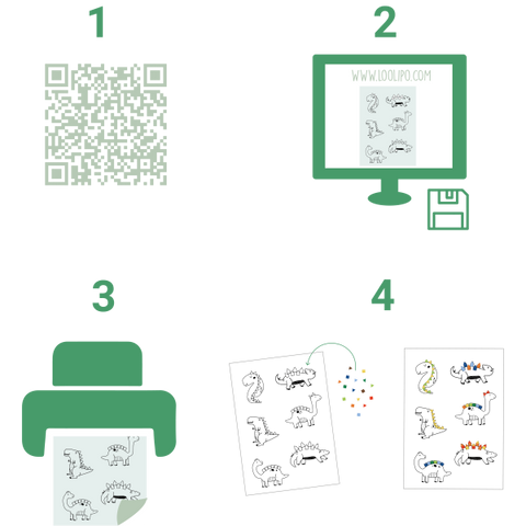 Loolipo Gommettes 3D Époxy Formes Geometriques, Stickers Geometric Forms