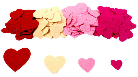 Loolipo Gommettes En Feutrine Coeurs