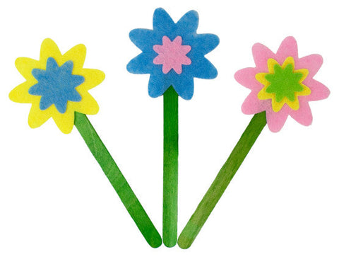 Loolipo Gommettes En Feutrine Fleurs