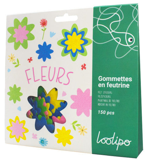Loolipo Gommettes En Feutrine Fleurs