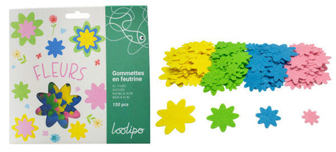 Loolipo Gommettes En Feutrine Fleurs