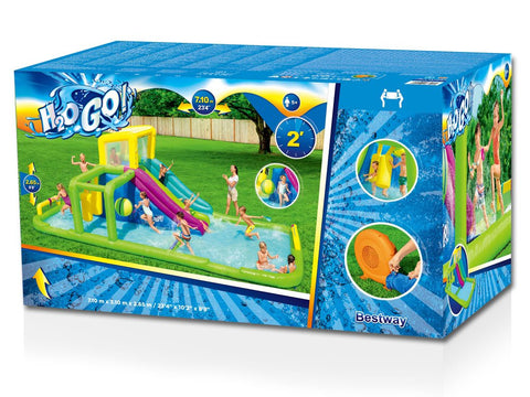 H2OGO!® Splash Course™ Inflatable Mega Water Park 710x310x265cm