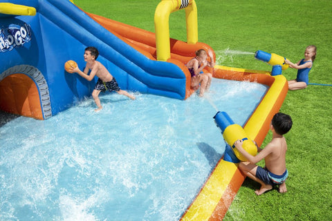 H2OGO!® Super Speedway™ Inflatable Mega Water Park 551x502x265cm