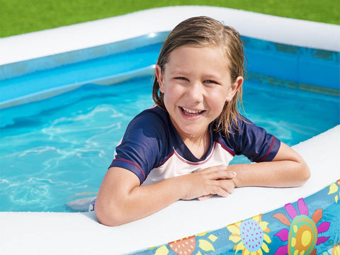 Happy Flora Inflatable Family Pool 229x152x56cm